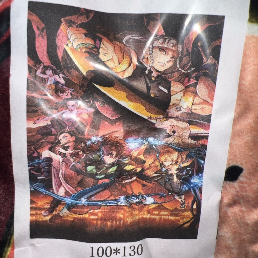 Anime Fleece Plush Throw Blanket 51'' X40''.  100 cm x 130 cm New in shrink‎ rap